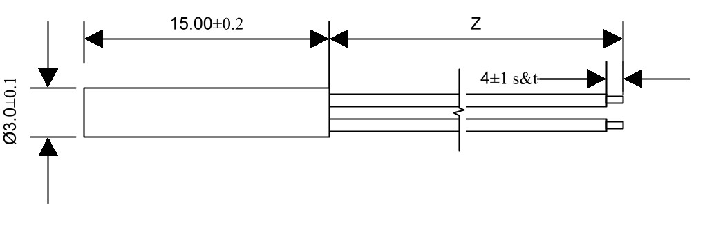 Technische Zeichnung Reedsesor Flachgehäuse MMS-229