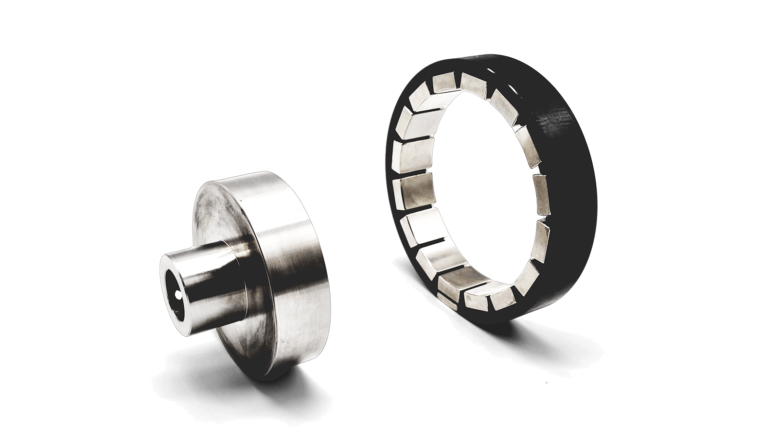 Magnetbaugruppe mit verschiedenen Magnetwerkstoffen
