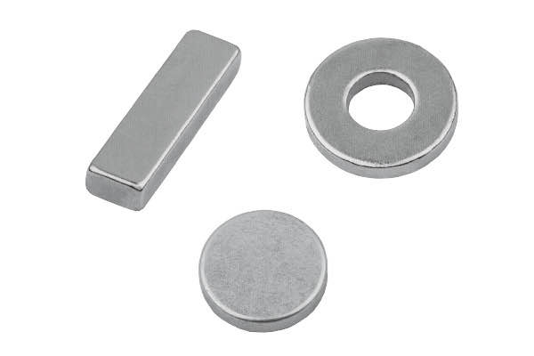 Neodym-Magnete (NdFeB) in verschiedenen Bauformen